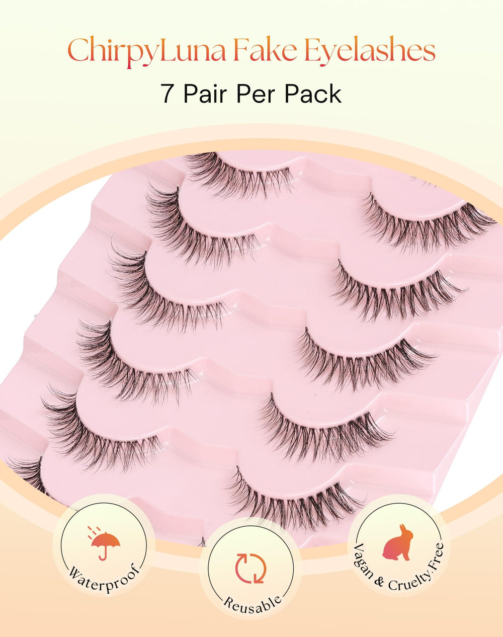 ChirpyLuna daily-wear travel-ready lashes for busy days