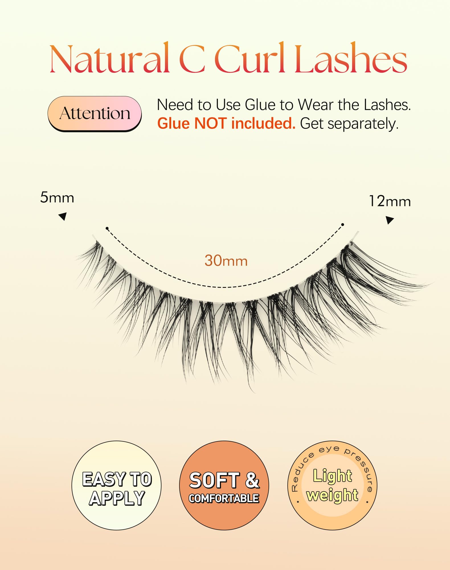 ChirpyLuna wispy 3D volume lashes blend with natural lashes for fullness