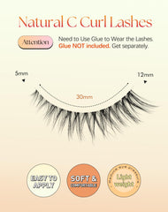 ChirpyLuna wispy 3D volume lashes blend with natural lashes for fullness