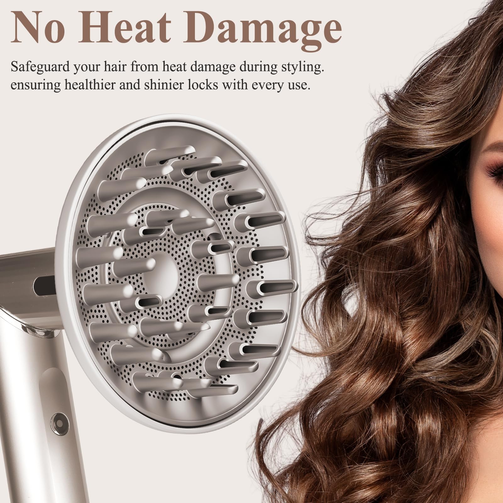 Chivixe no-heat drying diffuser promotes even texture without heat hotspots.