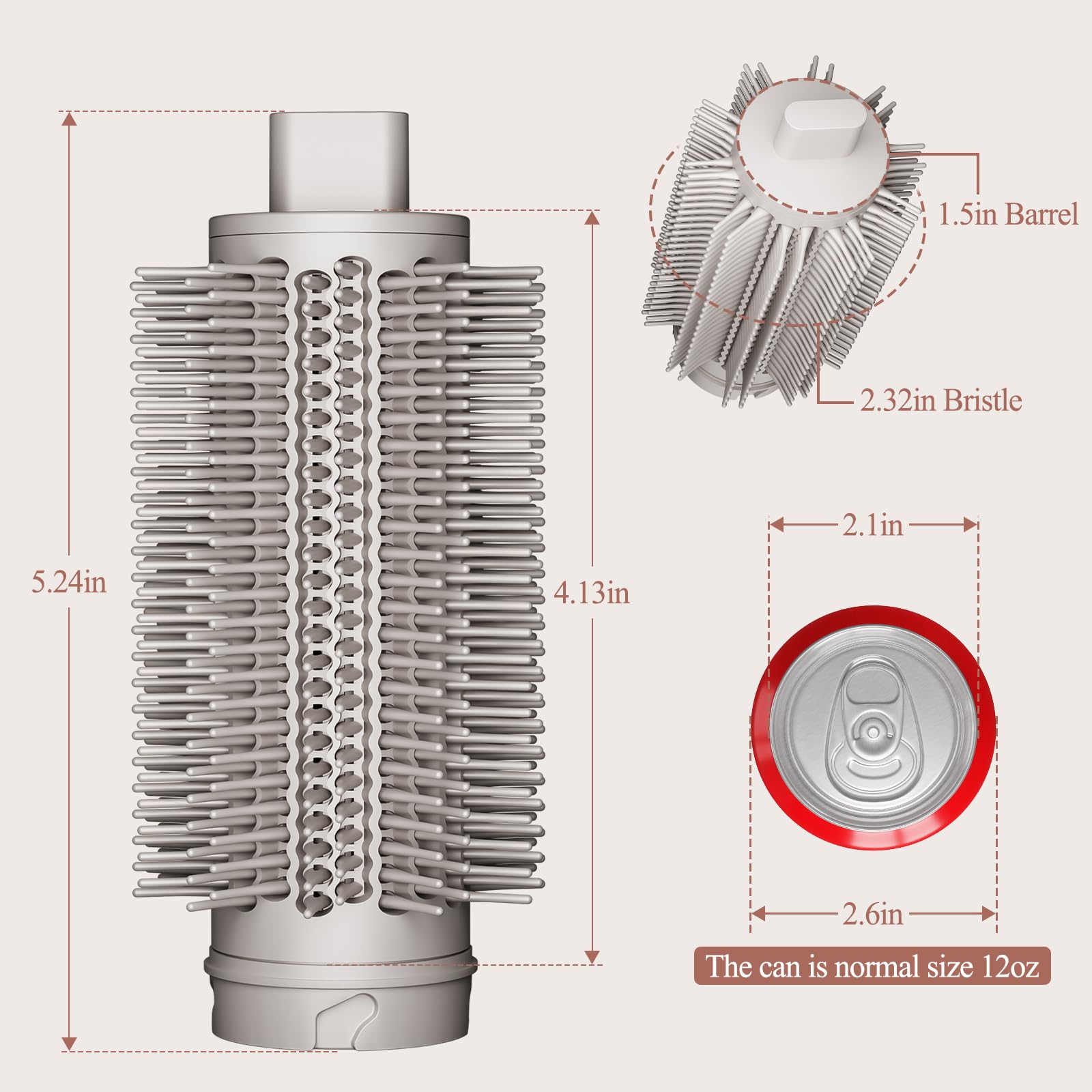 Chivixe Round Brush Attachment compatible with Shark FlexStyle HD400 models