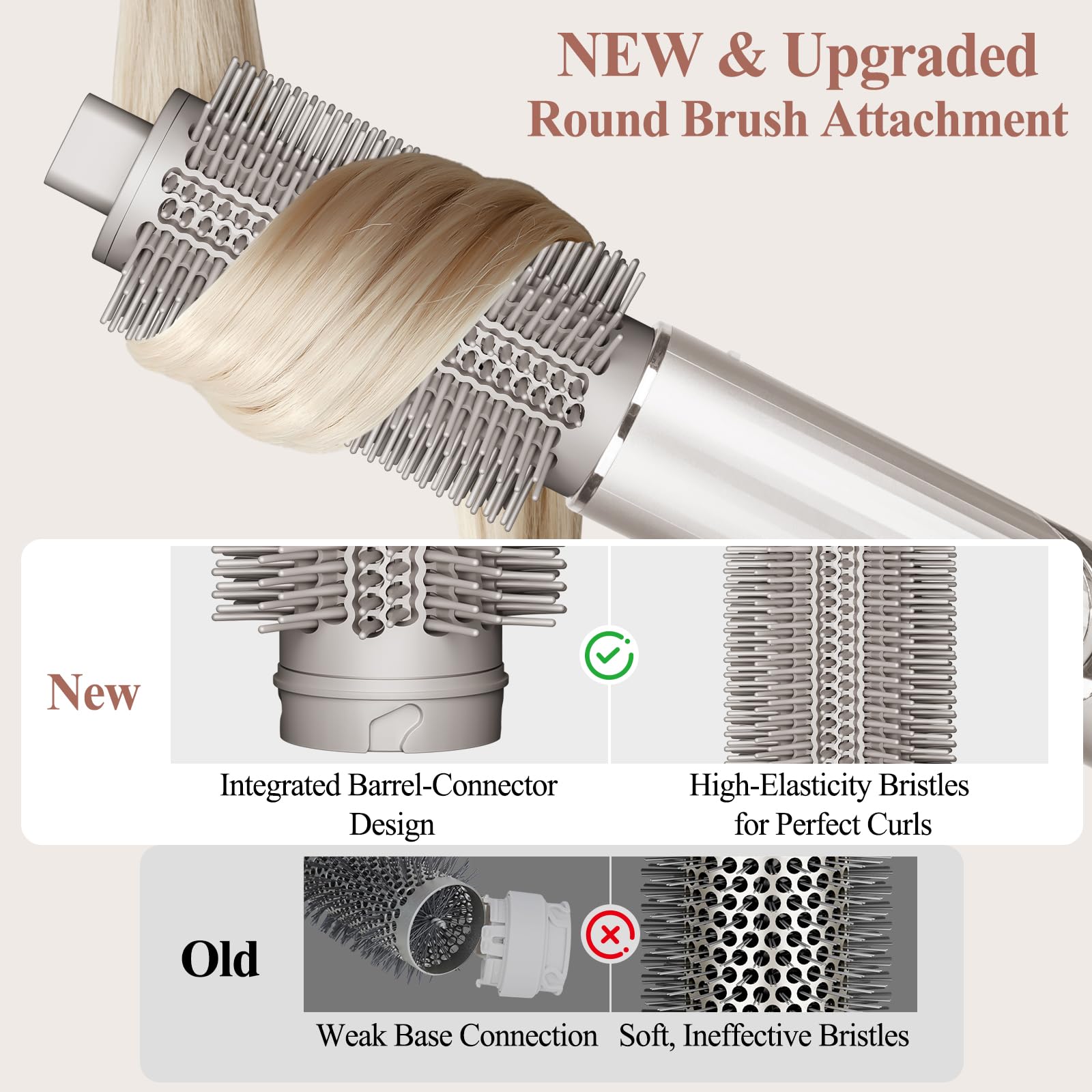 Chivixe one-piece base ensures a durable connection during styling