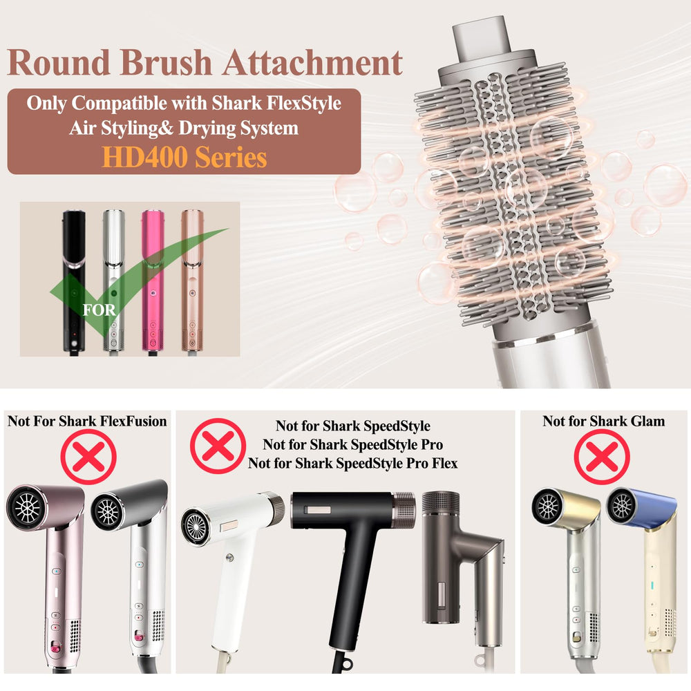 Chivixe Round Brush with upgraded bristles for smoother wraps and defined curls
