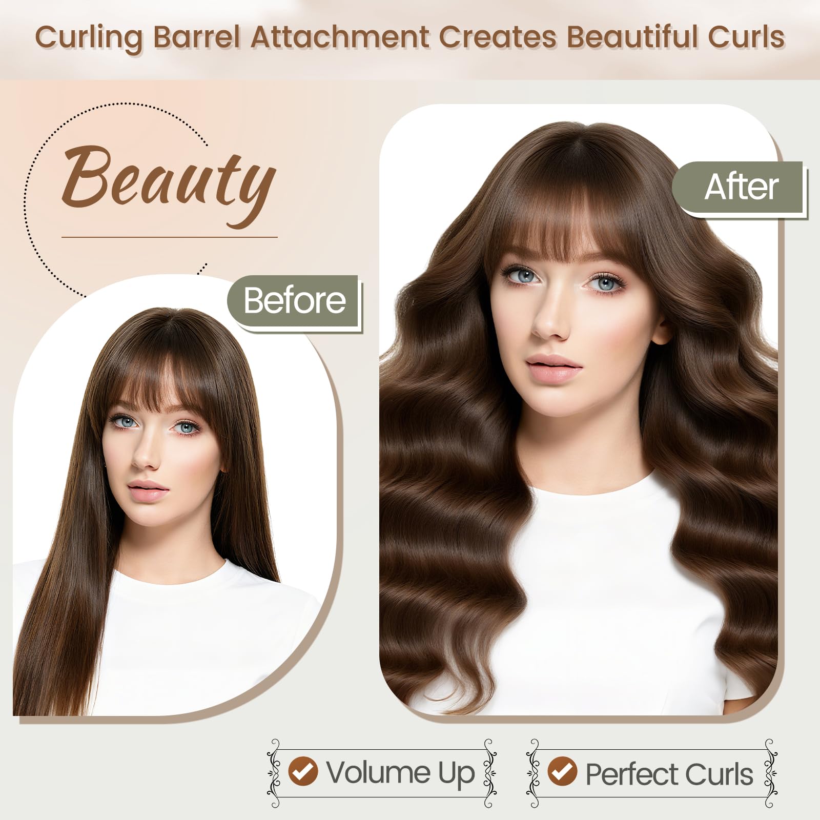 Chivixe long barrel helps achieve salon-quality curls and waves.