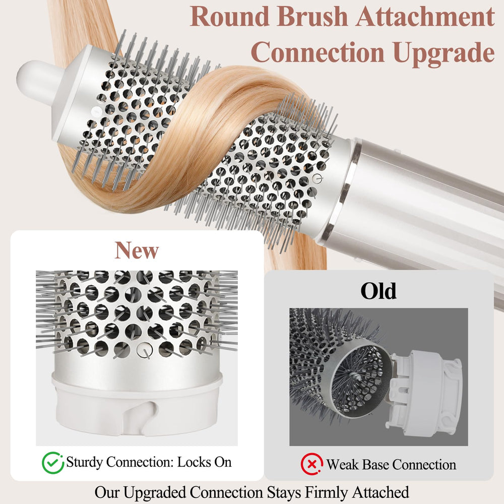 Volumizing brush promotes root lift for fuller hair on Shark FlexStyle HD400.
