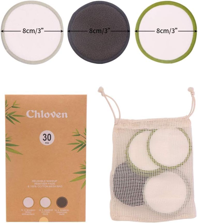 Chloven bamboo soft cotton pad ready for daily cleansing