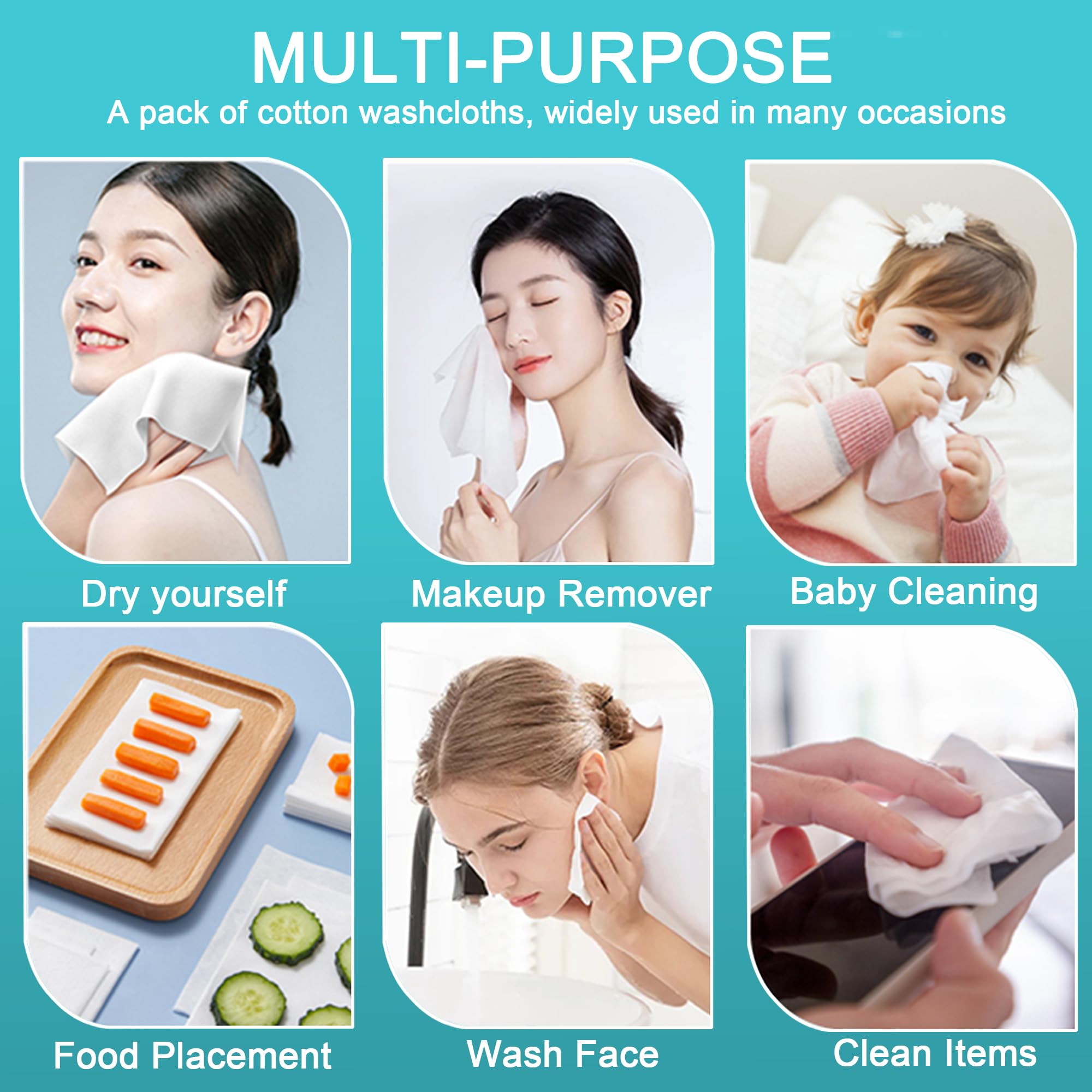 CHNLML disposable face towel multi-use scene, versatile cleaning at home or travel