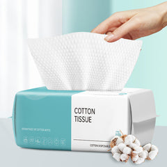 CHNLML disposable face towel pack front, compact for easy daily use and on-the-go cleansing