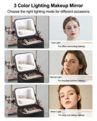 Chomeiu makeup bag offers large capacity for full kit storage.
