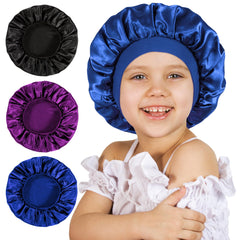 Choshion bonete de satén para niños, dormir suave y cabello protegido