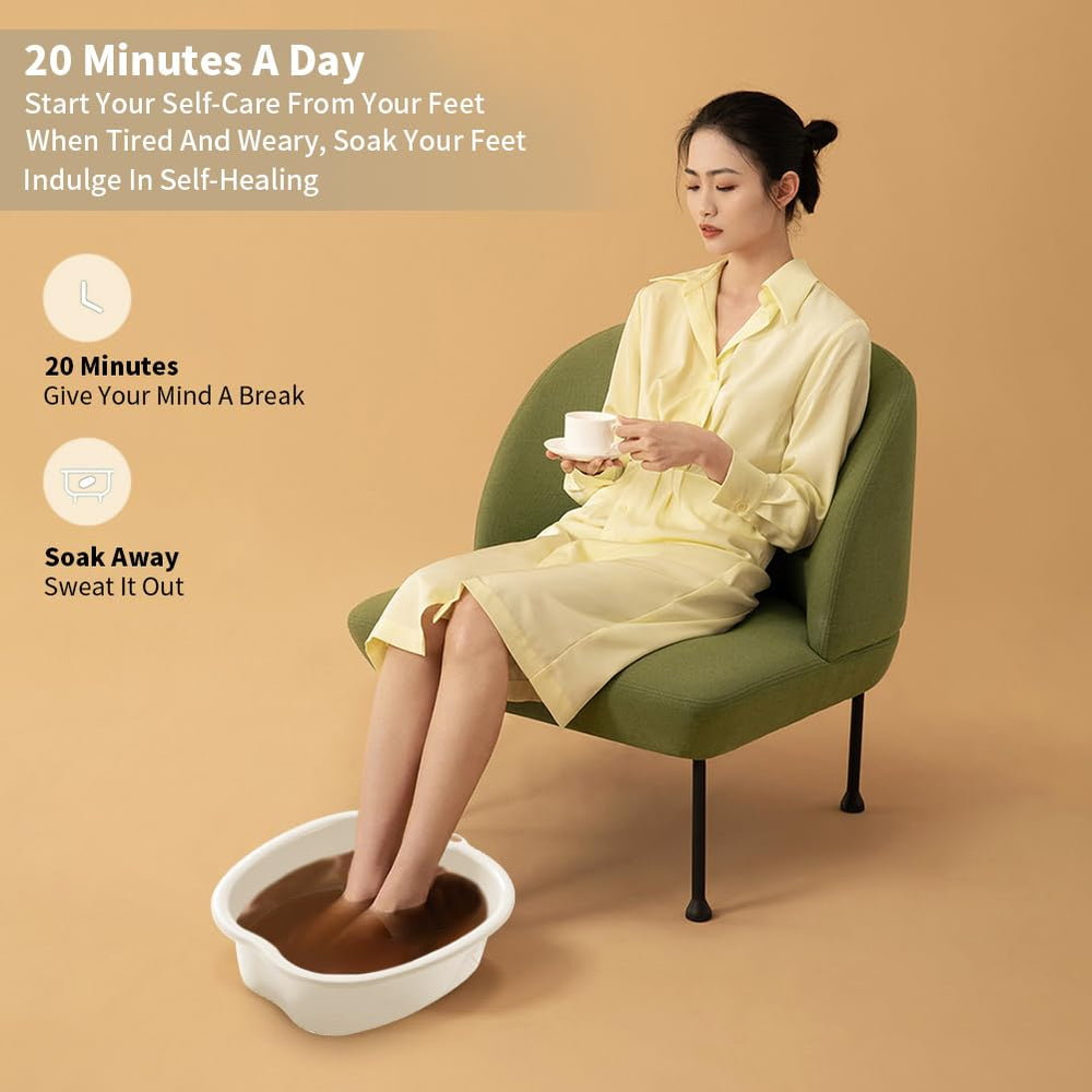 Chpbolly foot soaking tub thickened material close-up resists deformation.