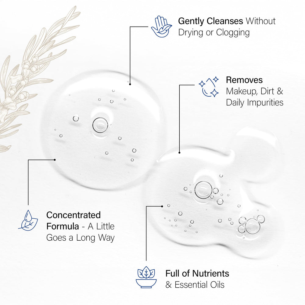Daily use scene illustrating a refreshed complexion after washing