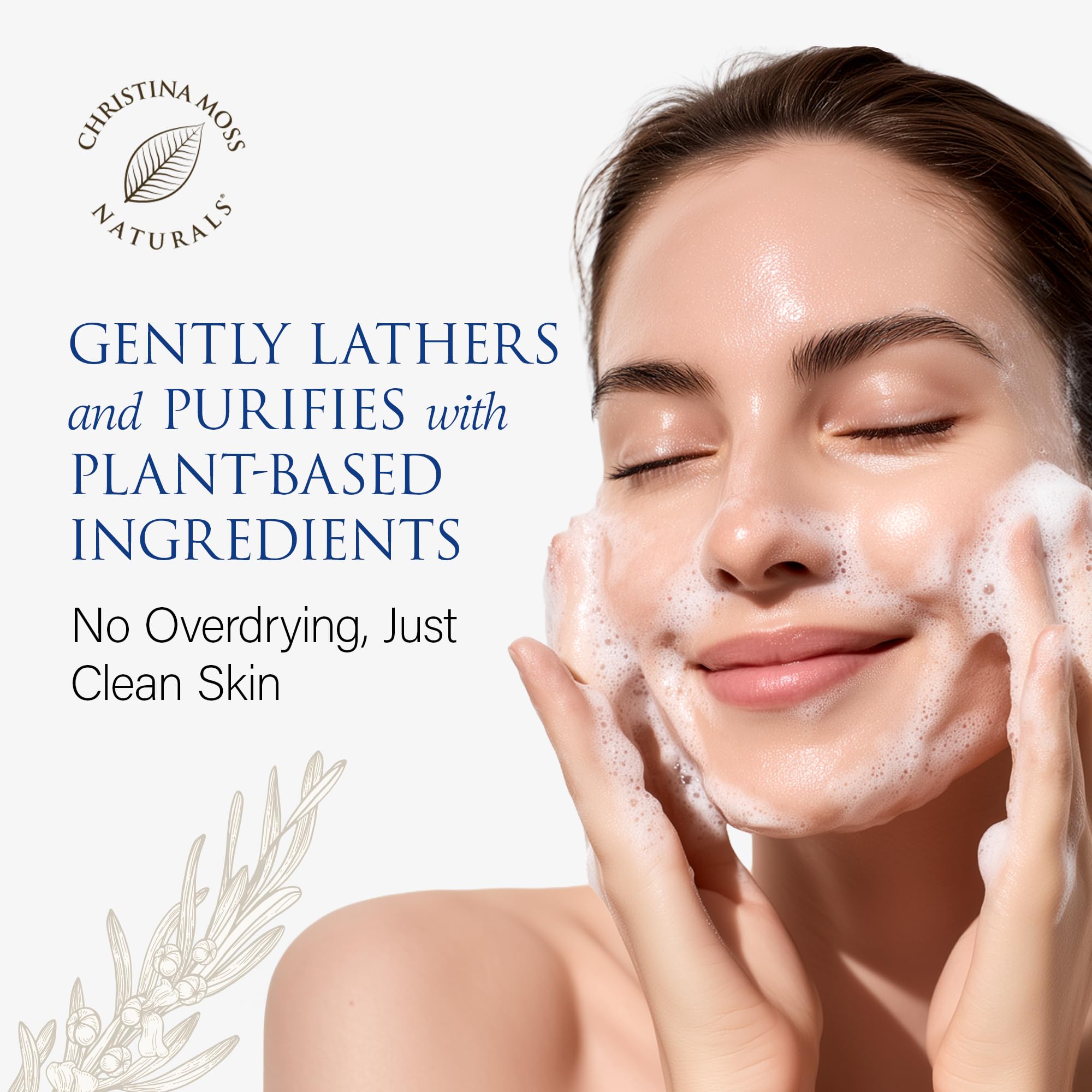 Luxurious foam lather texture that lifts dirt without over-drying