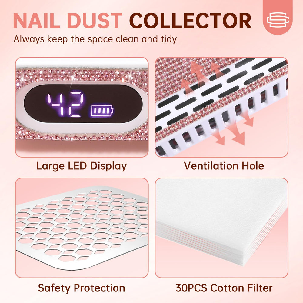 CHRISTINE SHELLY heat dissipation design prevents overheating during long nail sessions.