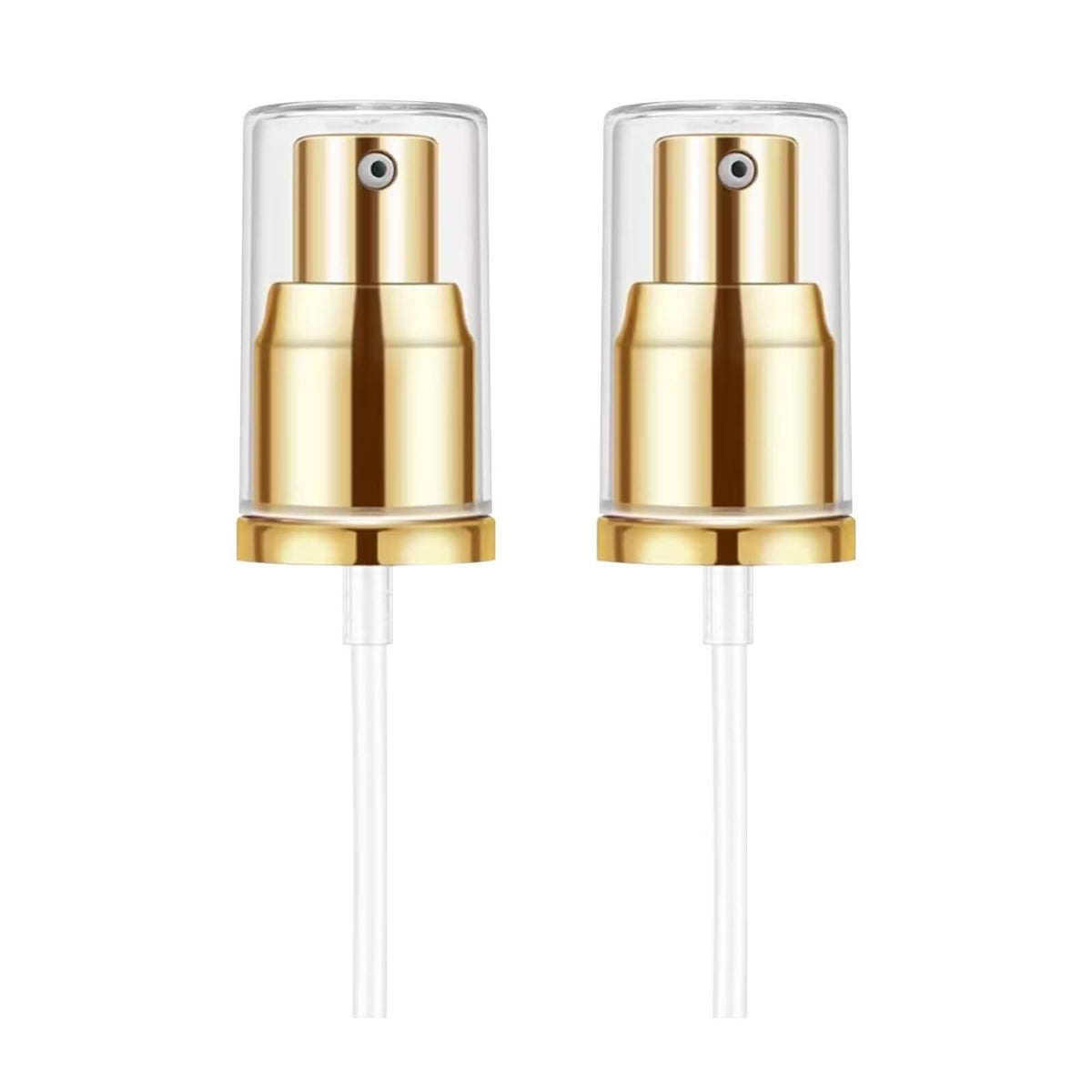 Chris.W foundation pump with gold cap for a luxe, mess-free pour