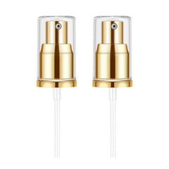 Chris.W foundation pump with gold cap for a luxe, mess-free pour