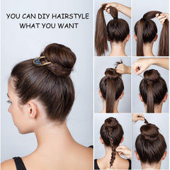 Chuangdi acetate U-shaped hair fork with elegant patterns enhances day-to-night wear.