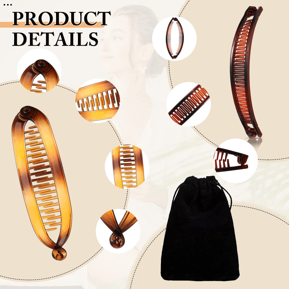 Chuangdi banana clip fishtail ponytail design ideal for quick updos.