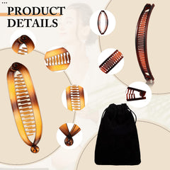 Chuangdi banana clip fishtail ponytail design ideal for quick updos.