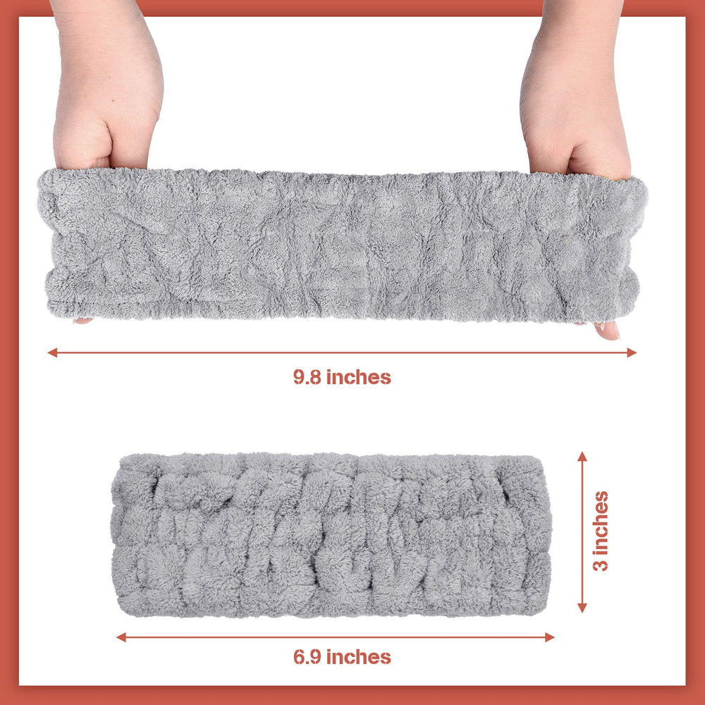 Banda Chuangdi gris claro para ducha, se ajusta fácilmente y evita goteos.