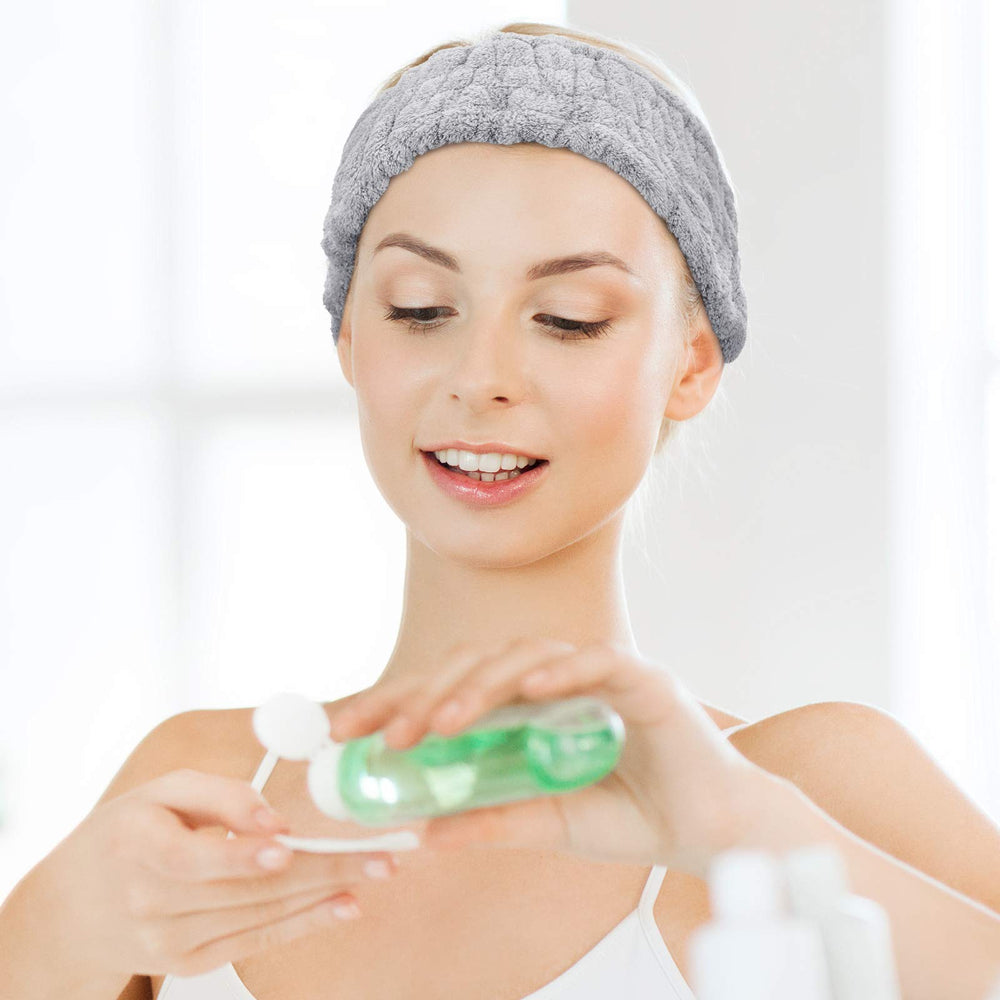 Chuangdi banda para maquillaje, comodidad al ponerse y quitarse sin enrollarse.