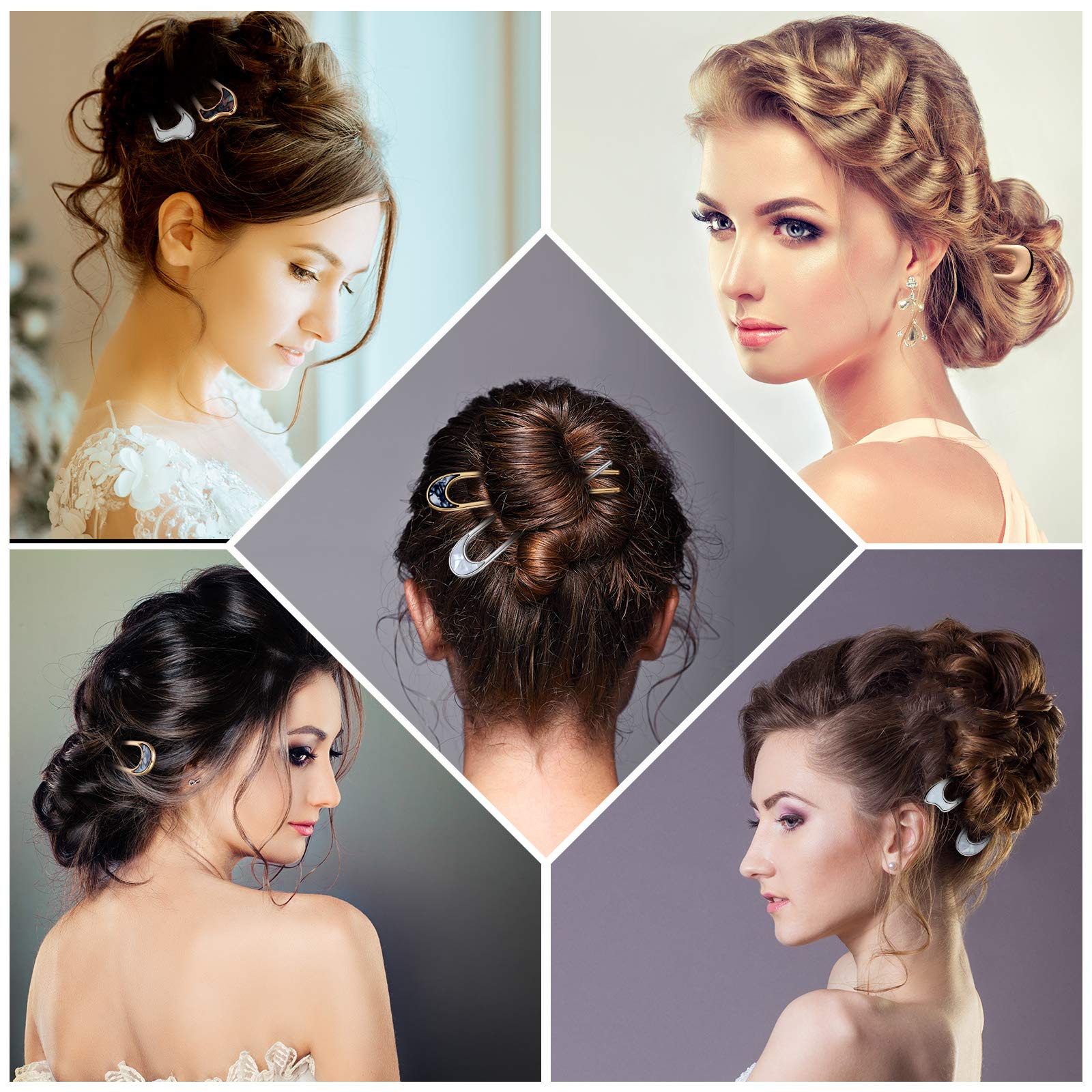 Chuangdi eight-piece hair pin set offers variety for matching outfits.