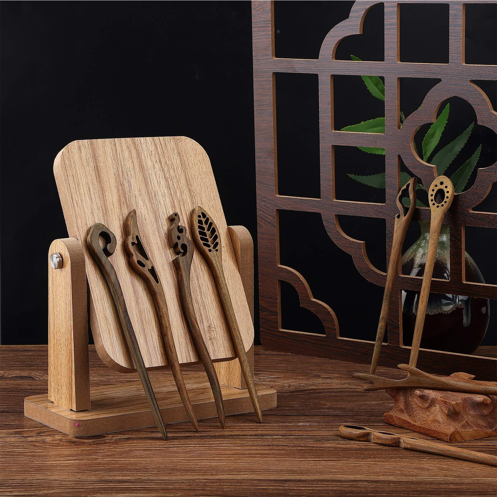 Chuangdi palillos retro de madera, ideales para bodas y fiestas
