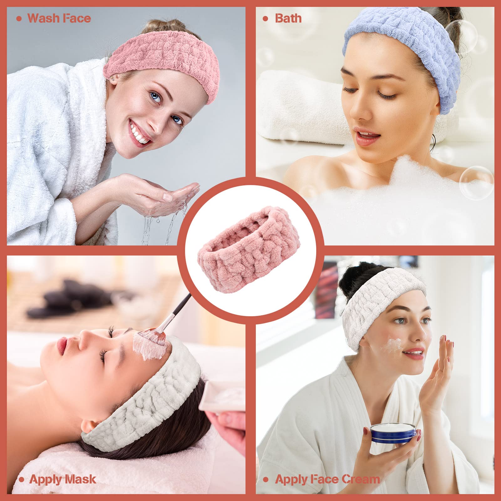 Chuangdi spa headband triple-pack gift set for easy gifting