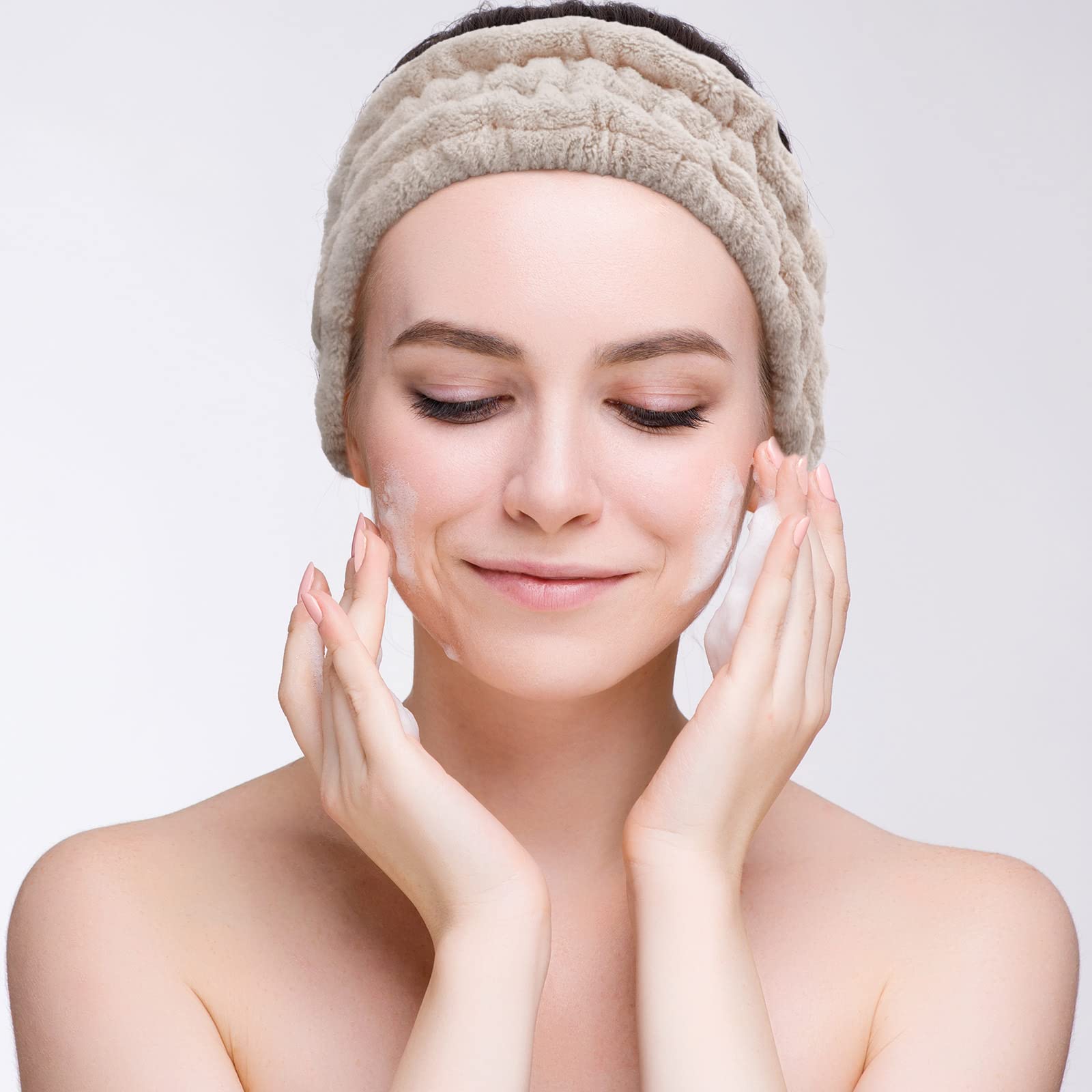 Chuangdi dark brown headband used during yoga and spa