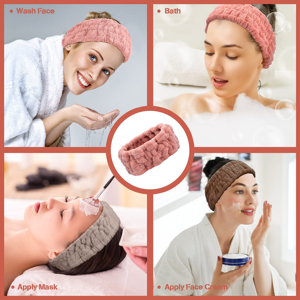 Chuangdi three-piece spa headband set for versatile routines