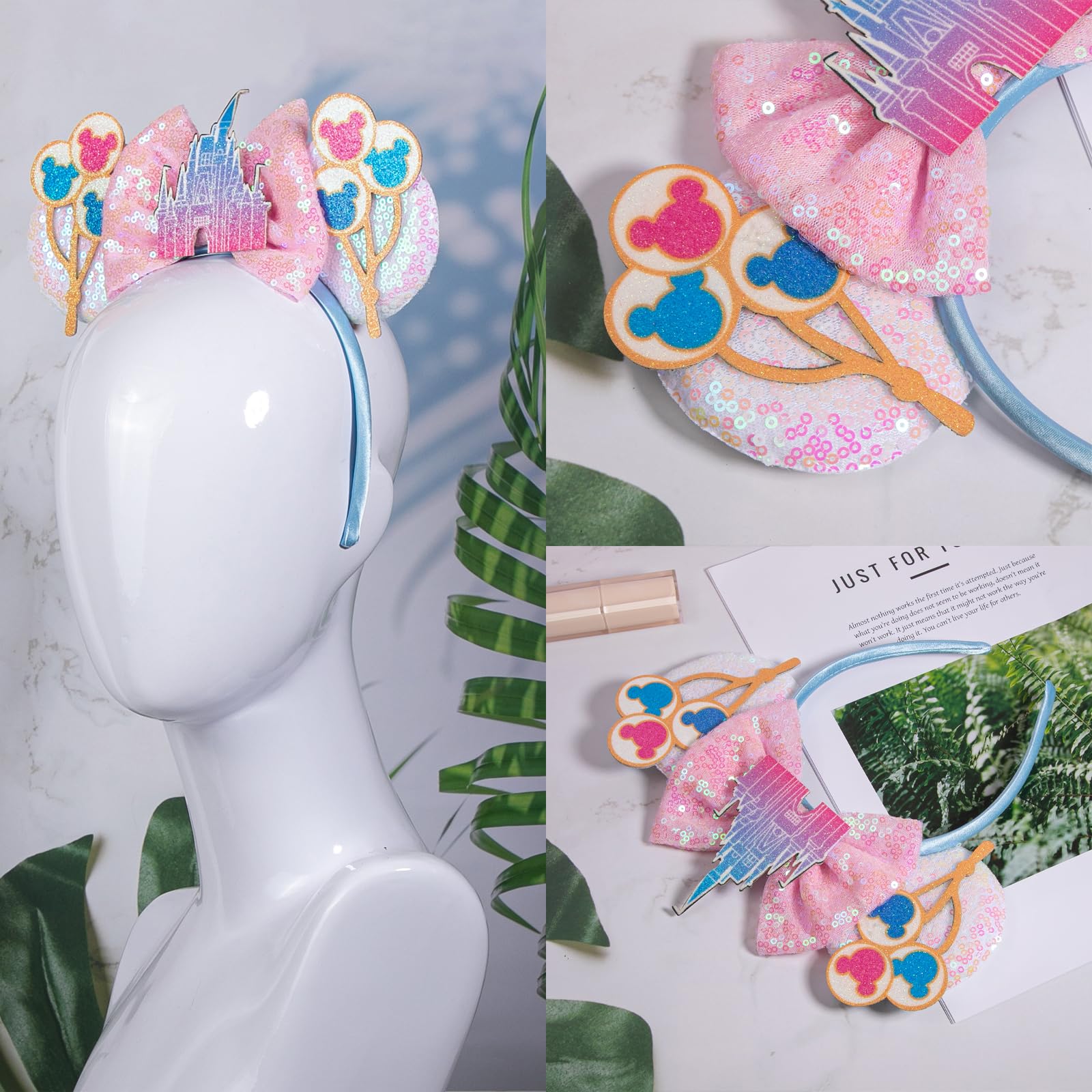 Child model wearing CHuangQi headband, cute and vibrant party accessory.