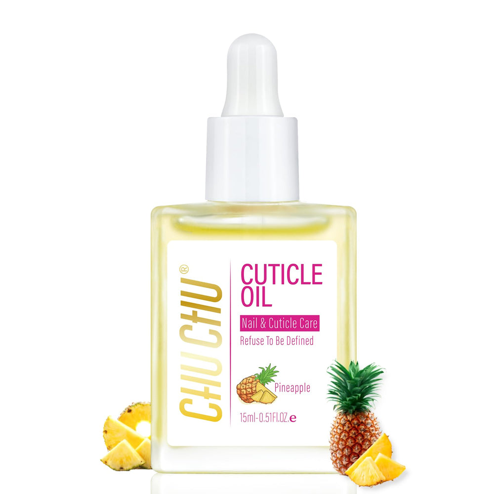 CHUCHU Aceite de cutículas con piña, frasco; nutre uñas y cutículas.