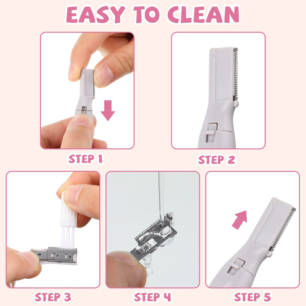 Chumia cleaning-brush attachment helps remove stray hairs after trimming.