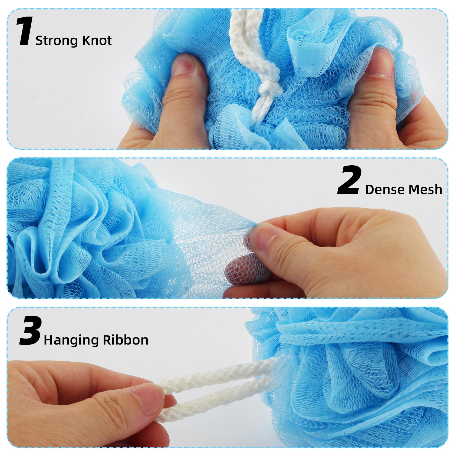 Chuya loofah sponge with durable knots for lasting use