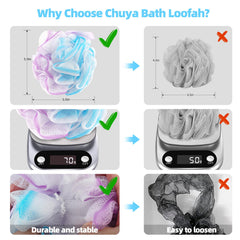 Chuya PE material exfoliates surface dirt and oil for a refreshed feel