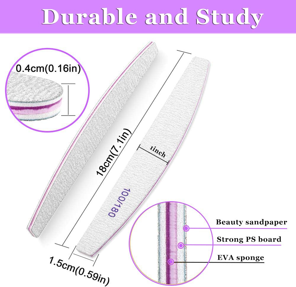 Cianyyee four-way 120 grit buffer with durable sponge core