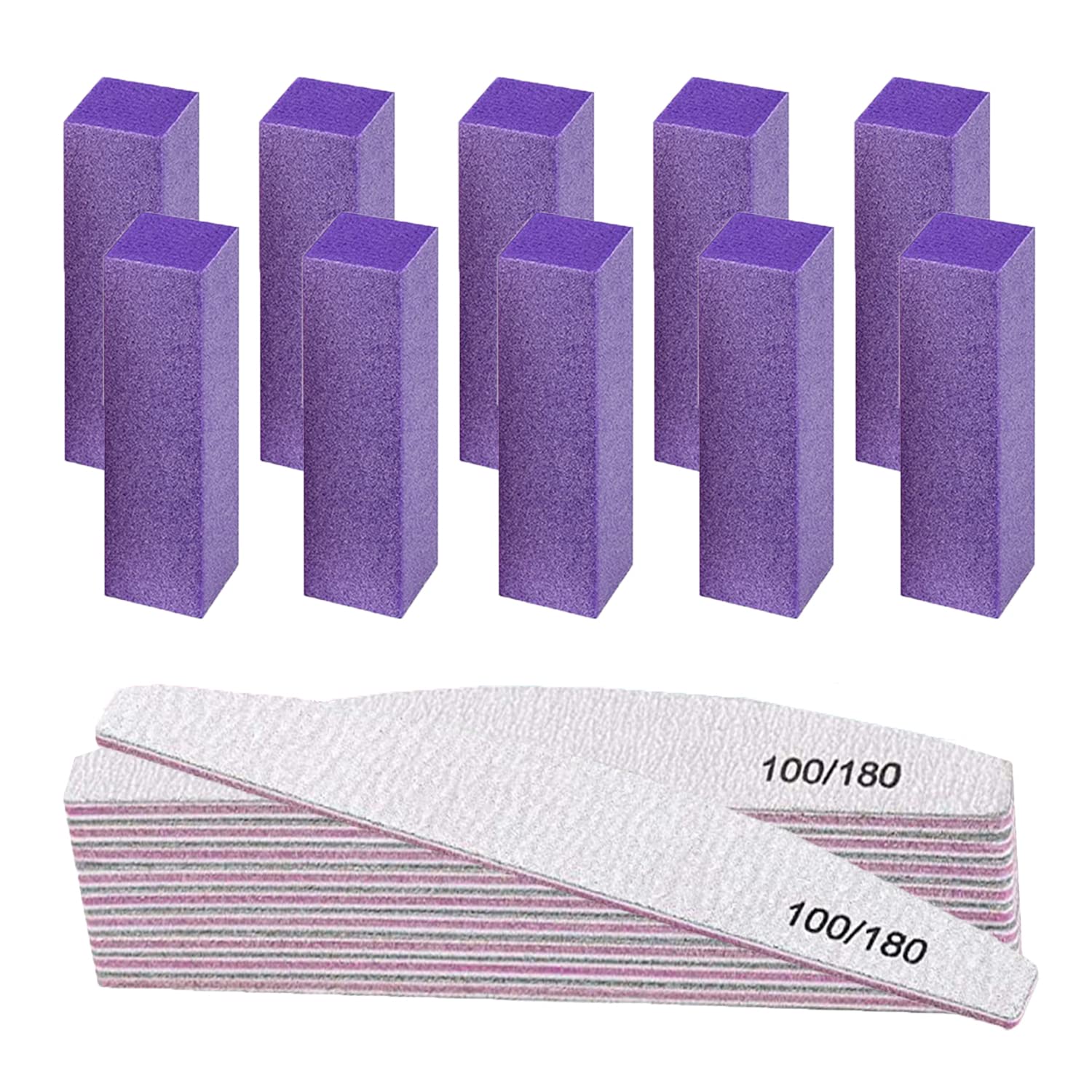 Cianyyee 120 grit nail buffer block smoothing natural nails for a salon-like finish
