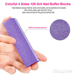 Cianyyee semicircle nail file design for comfortable, precise filing
