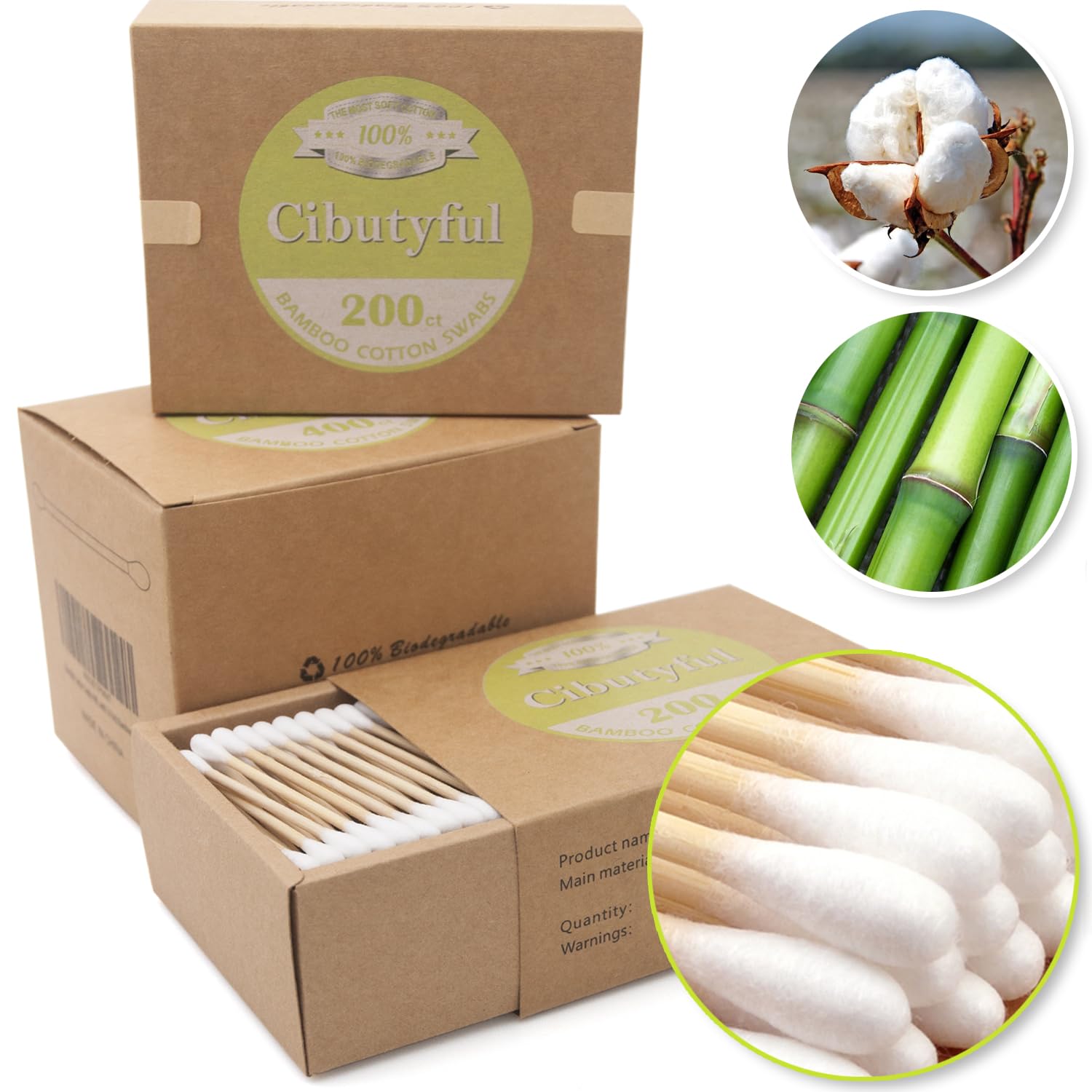 Cibutyful two-pack 200-count travel boxes for on-the-go essentials