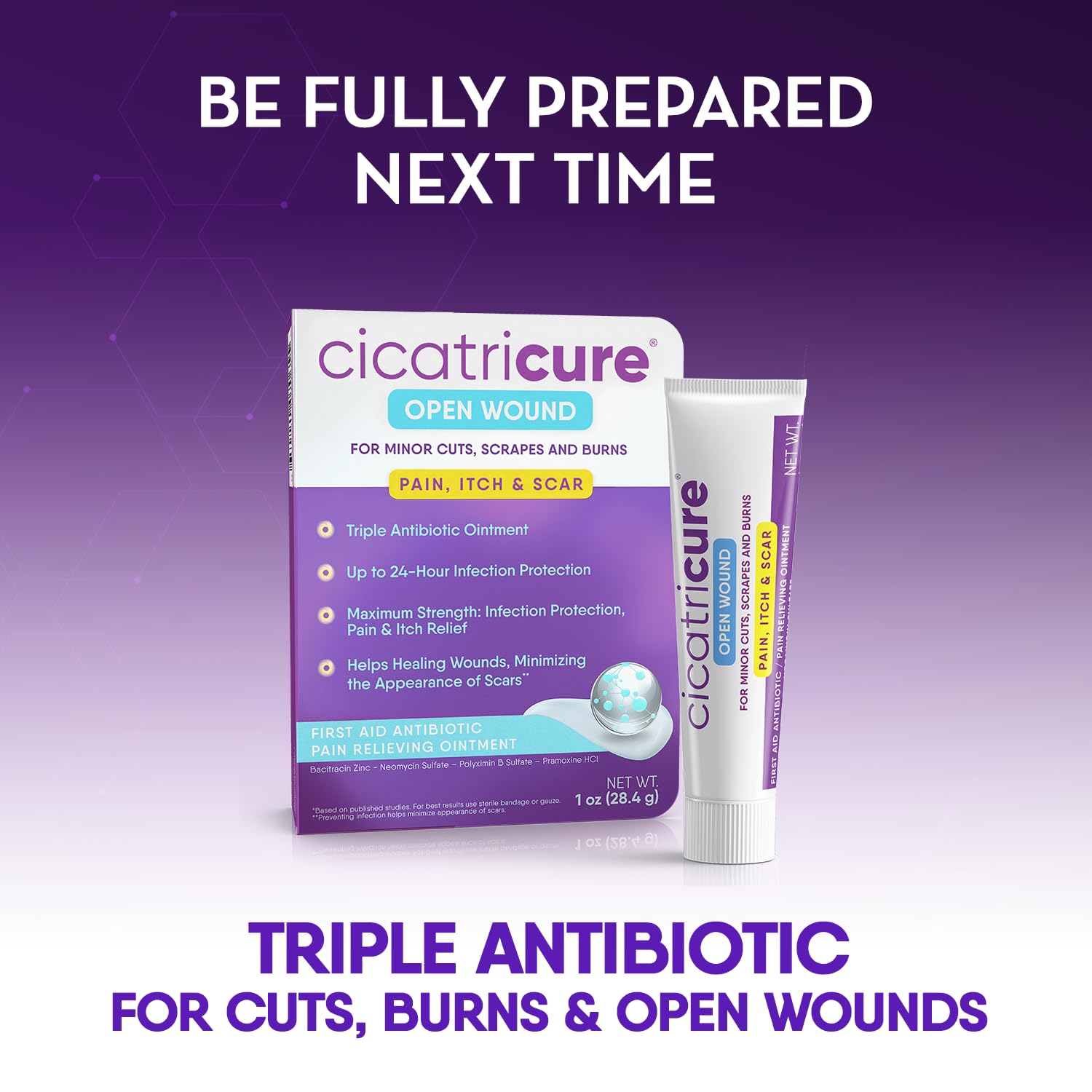 Cicatricure Advanced Scar Gel for body use on scars and injuries.