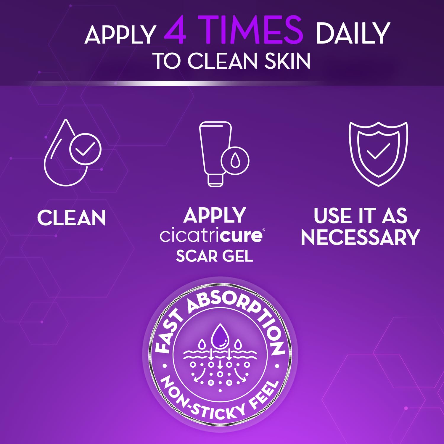 Cicatricure Advanced Scar Gel for facial use on scar-prone skin.