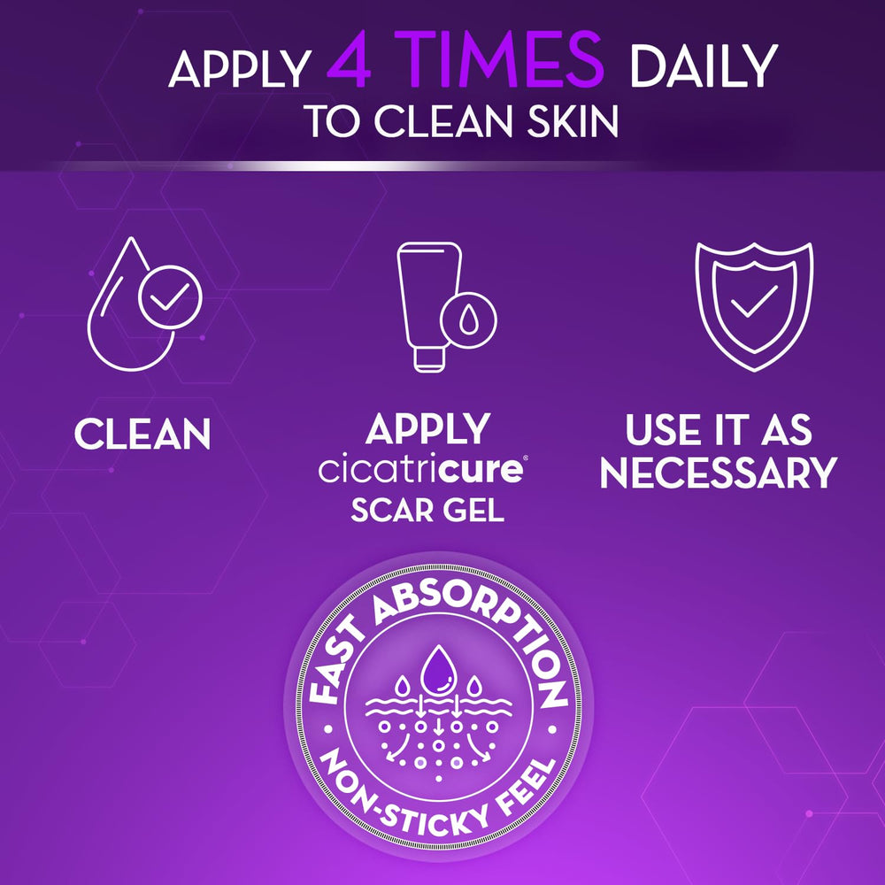 Cicatricure Advanced Scar Gel for facial use on scar-prone skin.