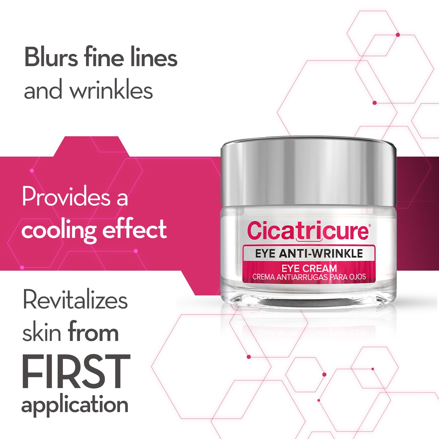 Cicatricure Blur & Filler: textura gel fría para refrescar el contorno de ojos.
