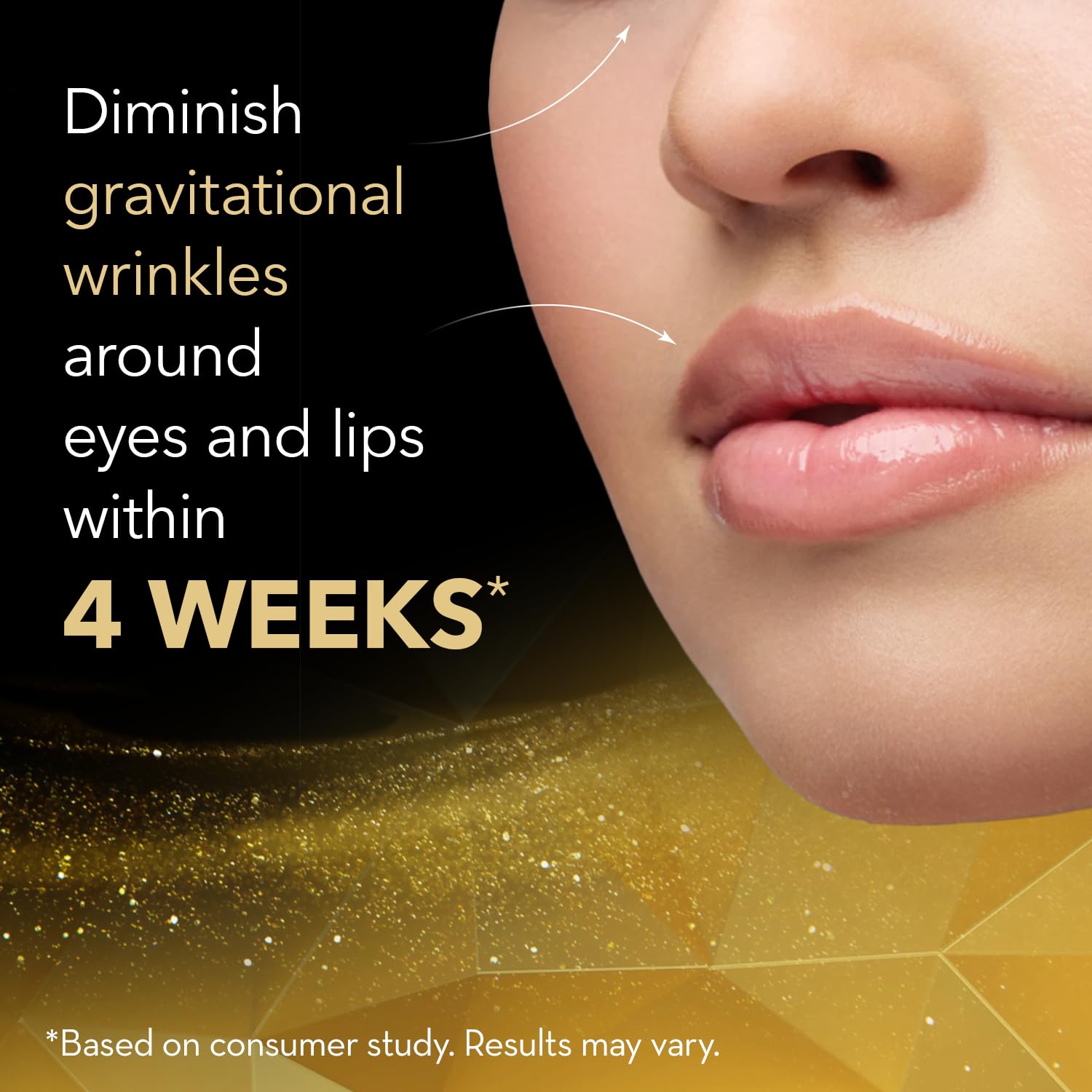 Contorno de labios Cicatricure Gold Lift suaviza líneas alrededor de la boca.