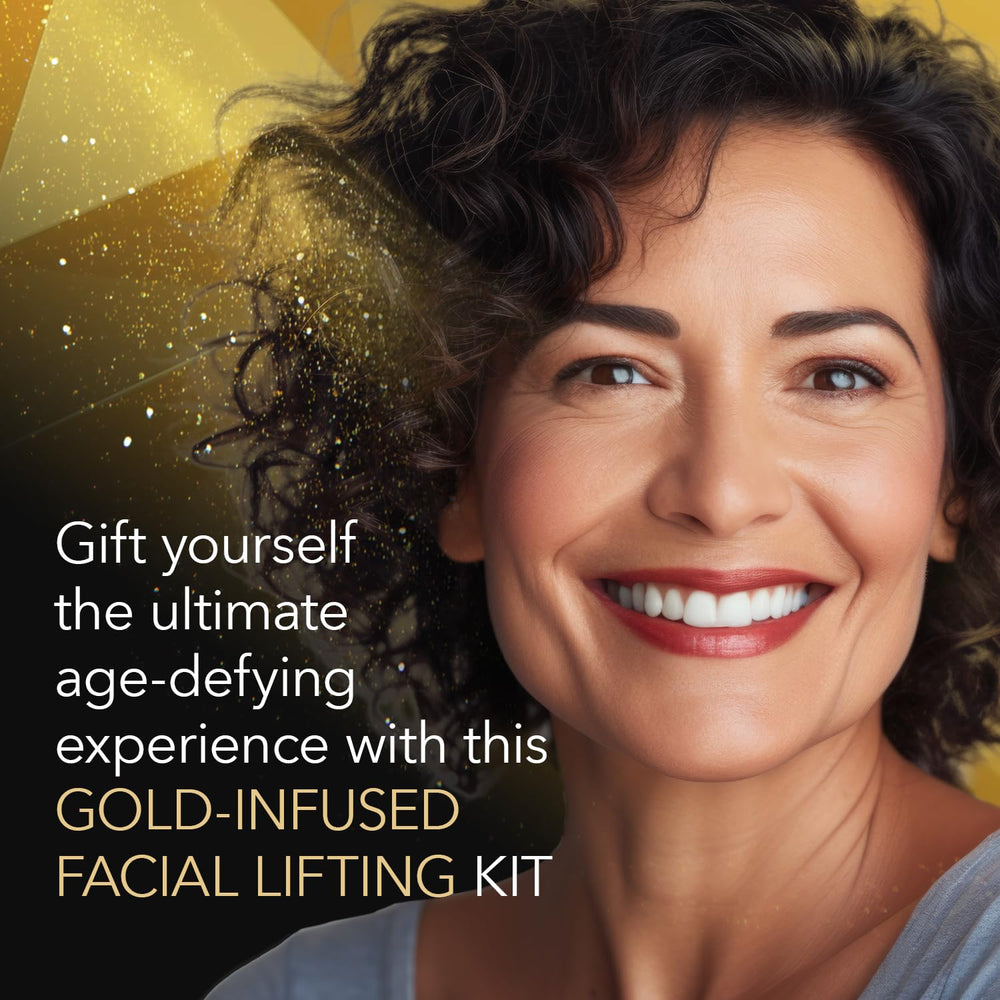 In-hand application of Cicatricure Gold Lift cream with light, easily spreadable texture.