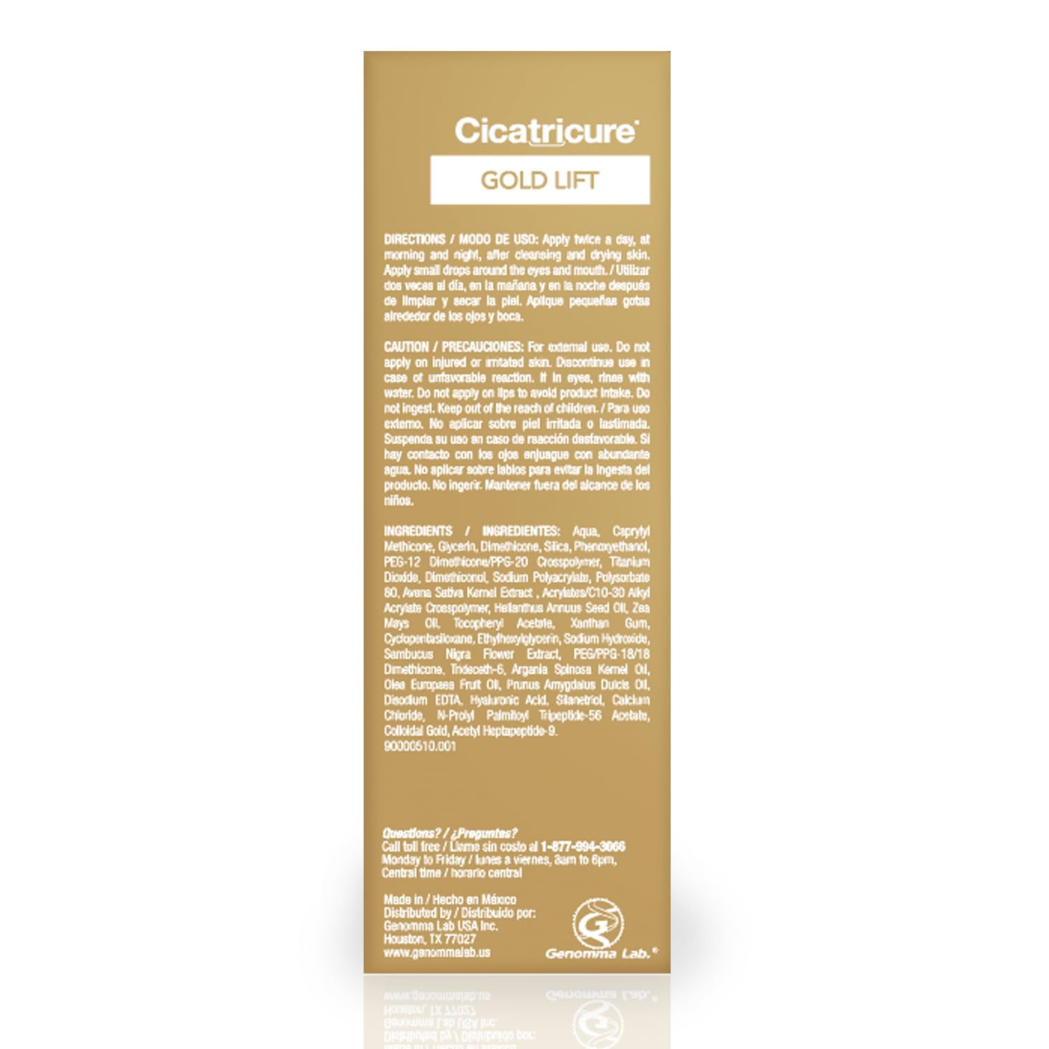 Cicatricure Gold Lift Suero, resultados posibles en dos semanas para la rutina diaria.