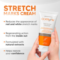 Cicatrissim on white striae helping even skin tone over time