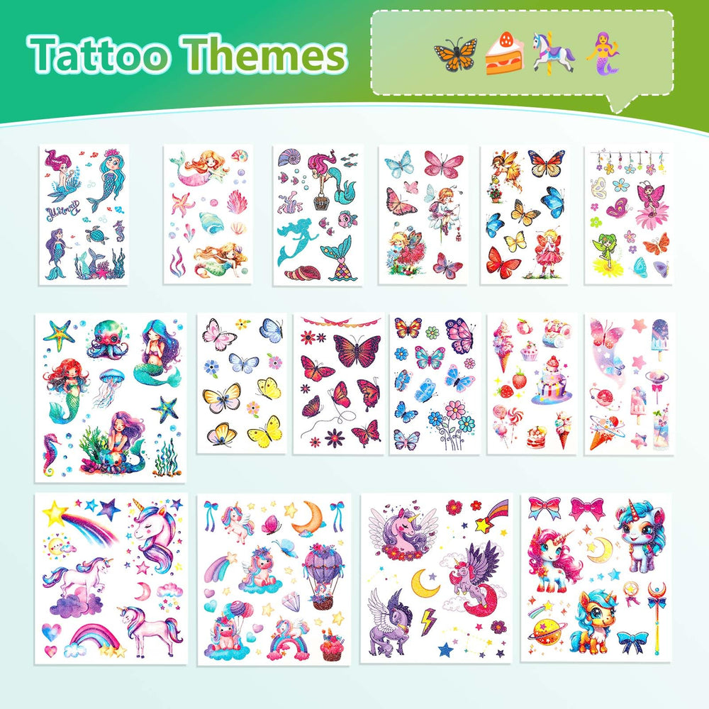 Tatuaje glitter CICI&JIAJIA Estrella con purpurina para proyectos creativos