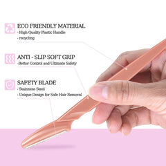 CICINUJOY 40pcs derma blades designed for safe dermaplaning and peach fuzz removal.