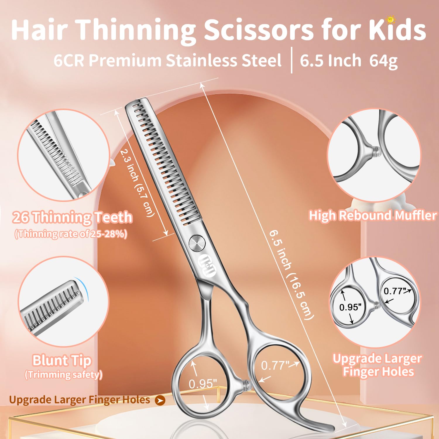 CIICII hair cutter comb complements scissors for cleaner trims.